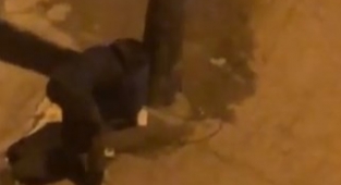 Çöp kovalarını böyle çalmaya kalkıştı