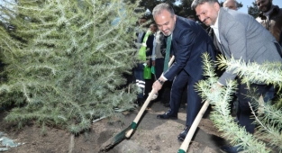 Kültür başkenti fidanları toprakla buluştu