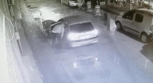 Rögar kapaklarını çalan şüpheli böyle görüntülendi