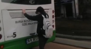 Tehlikeli yolculuk kameraya yansıdı
