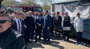 Adalet ve İçişleri Bakanları olay yerinde inceleme yaptı
