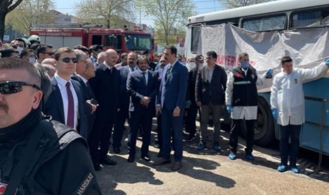 Adalet ve İçişleri Bakanları olay yerinde inceleme yaptı