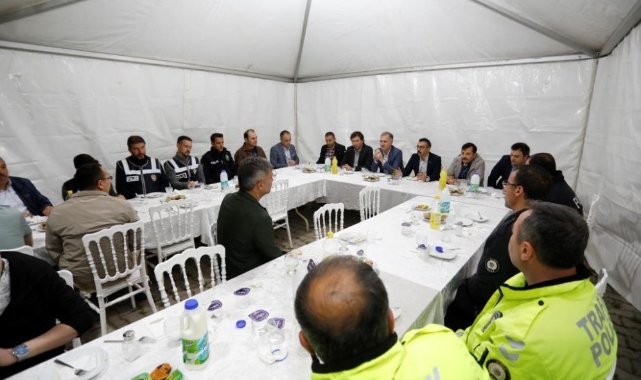 Başkan Taban polis memurlarıyla iftar açtı