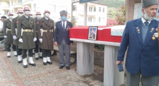 Kore gazisi son yolculuğuna uğurlandı