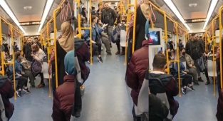 Metroda maske tartışması