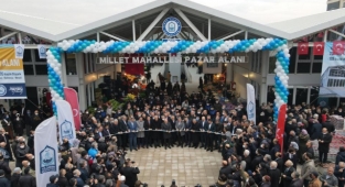 Millet giyim pazarı hizmete açıldı