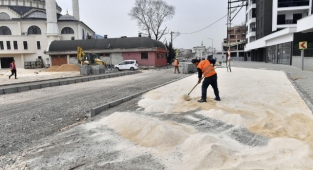 Osmangazi’de açılan yol ve kaldırımlarda çalışma tamamlandı