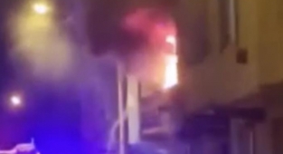 Sahur vakti ev alev alev yandı