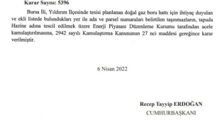 Yıldırım Samanlı Mahallesi'ne doğalgaz müjdesi