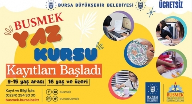 BUSMEK’te ücretsiz yaz kursları başlıyor