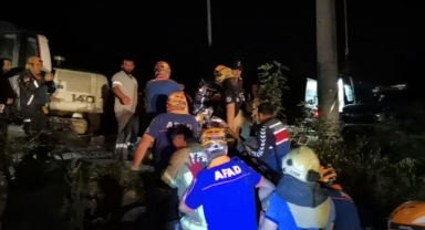 Göçük altında 8 saat sonunda gelen kurtuluş