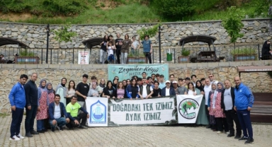 Hem spor yaptılar hem çevreyi temizlediler