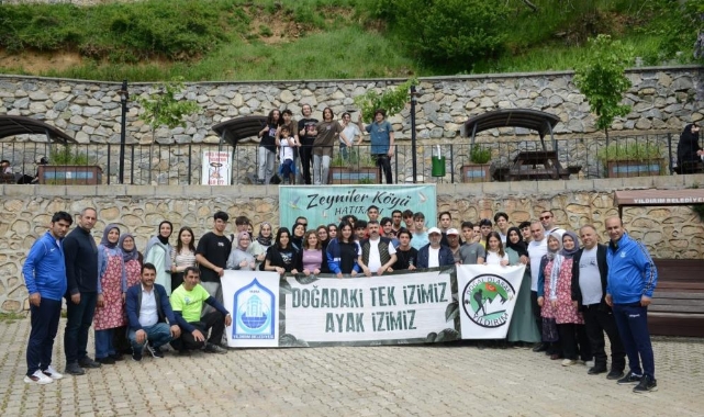 Hem spor yaptılar hem çevreyi temizlediler