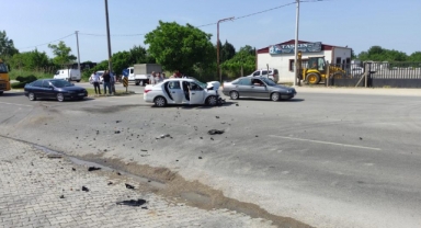 Kaza yapan muhtar, kaza anını hesabında paylaştı