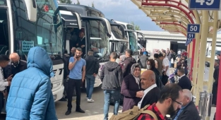 Terminalde bayram yoğunluğu yaşanıyor