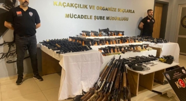 1 milyon lira değerinde ruhsatsız silah