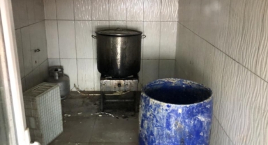 Et işleme tesisine şok baskın...