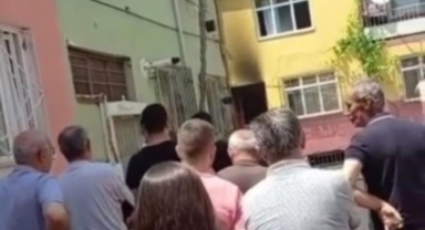 Evde çıkan yangın, paniğe neden oldu
