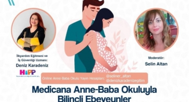 Online gebe okulunda ilkyardım eğitmeni Deniz Karadeniz