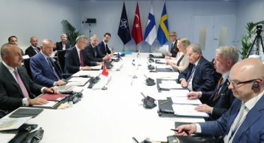 Türkiye-İsveç-Finlandiya-NATO görüşmesi sona erdi