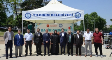 Yıldırım'ı minikler oyun şenliğinde buluştu