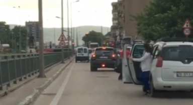 Yol verme kavgasında ortalık karıştı