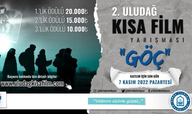 2. Uludağ Kısa Film Yarışmasına başvurular başladı