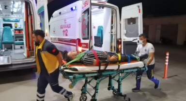 Evinin balkonuna tırmanırken düşerek yaralandı