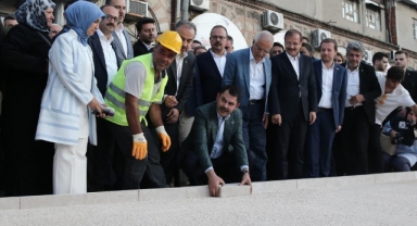 Hanlar Bölgesi’nin ilk taşı Bakan Kurum'dan