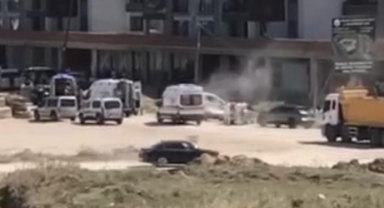 İnşaat işçileri birbirine girdi