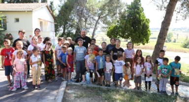 Kırsal mahalle çocukları oryantiring ile tanışıyor