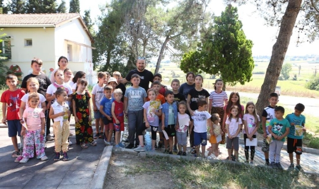 Kırsal mahalle çocukları oryantiring ile tanışıyor