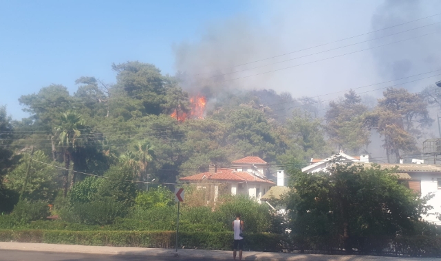 Marmaris'te yangın yıl dönümünde yine orman yangını