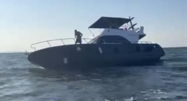 Milyonluk yat karaya oturdu