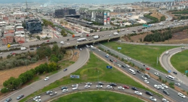 Mudanya yolunda trafik düzenlemesi