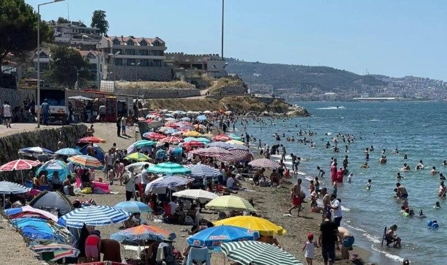 Sıcaktan bunalan Bursalılar denize koştu