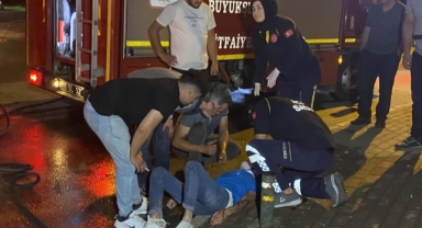 Sürücü son anda araçtan çıkarıldı