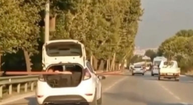 Trafikte yaşanan tehlike anlar kameralarda