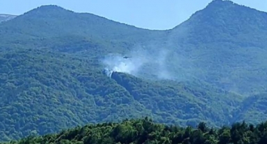 Uludağ'ın eteklerinde korkutan orman yangını