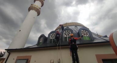 Yavru leylek için kurtarma operasyonu