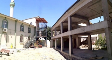 Adalet Camii yeni hizmet binası hızla yükseliyor