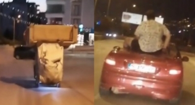 Bursa’da tehlikeli yolculuklar kamerada