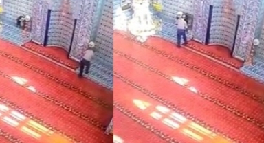 Caminin şamdanlarını çaldılar