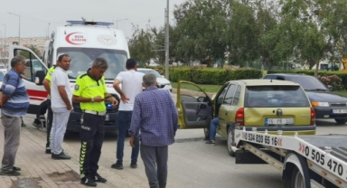 İnegöl'deki kaza ucuz atlatıldı