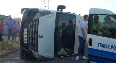 İşçileri taşıyan minibüsler çarpıştı: 8 kişi yaralandı
