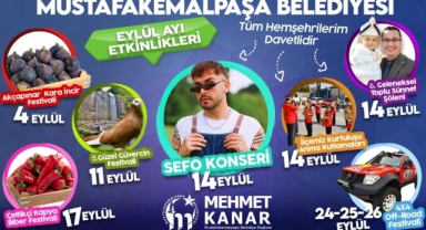 Mustafakemalpaşa'da eylül dolu dolu geçecek