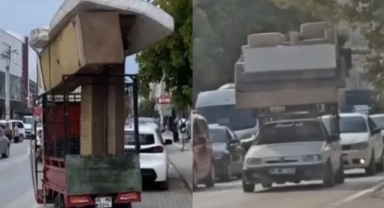 Tehlikeli taşımacılık kamerada