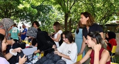 Yaz kampı öğrencilerinden ‘Kelebeğin dünyası’ projesine destek