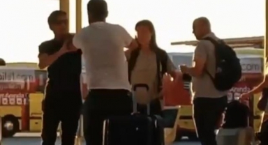 Eski ve yeni sevgilinin kavgası kameralarda