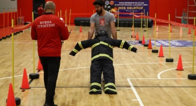 Alev savaşçısı olmak için ter döktüler